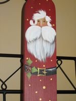 Large Wooden Santa Topiary - PJlt