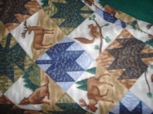 Cabin Print Handmade Throw Blanket - CGwc