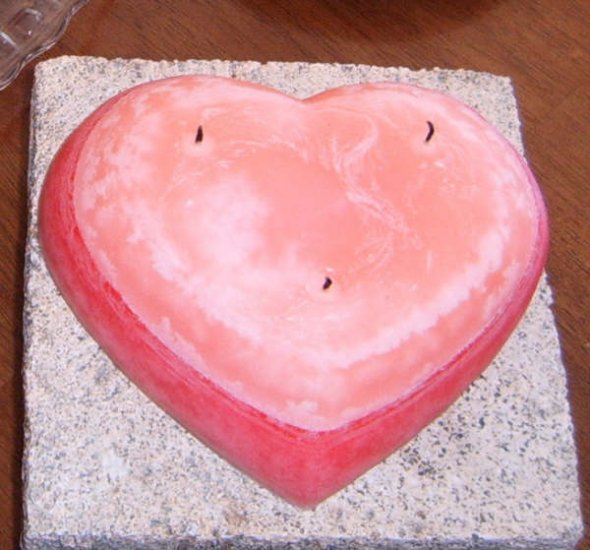 Heart Candle Cake - JShc