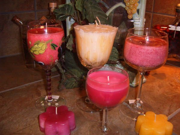 Wine Glass Candles - JSwg