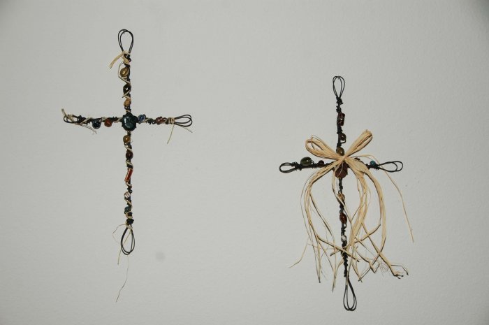 Handmade Beaded Cross - BCbc