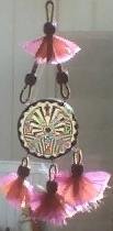 Stained Glass Hopi Indian Man in the Maze Suncatcher/Dreamcatcher - SGho
