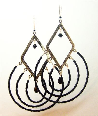 Black Cleopatra Earrings - UEbc