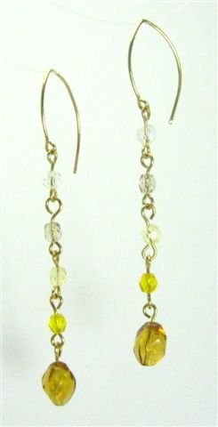 Golden Hued Earrings - UEgh
