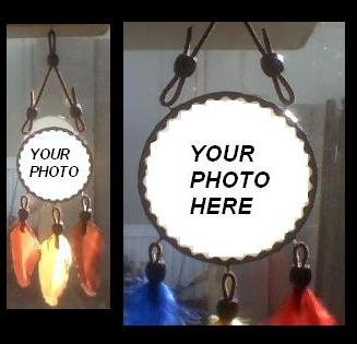 Stained Glass Photo Suncatcher / Dreamcatcher - SGph