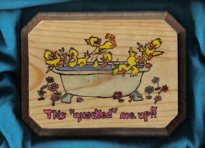 Ducks in a Tub Wall Plaque - JWdu
