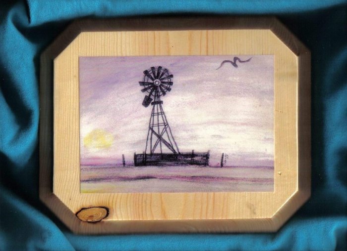 Windmill on the Prairie Wall Plaque - JWwm