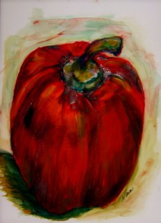 Red Bell Pepper Watercolor - NWrb