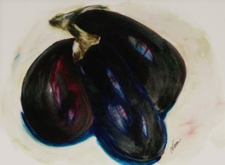 Eggplant Watercolor - NWeg