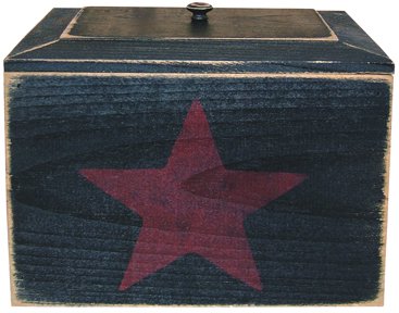 Black Wood Recipe Box - GK119