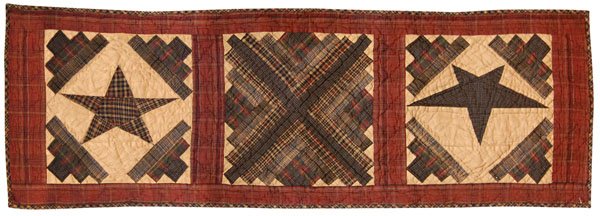 Cabin Star Quilted Table Runner - G370SR