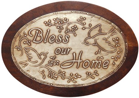Bless Our Home Pewter Sign - G110636