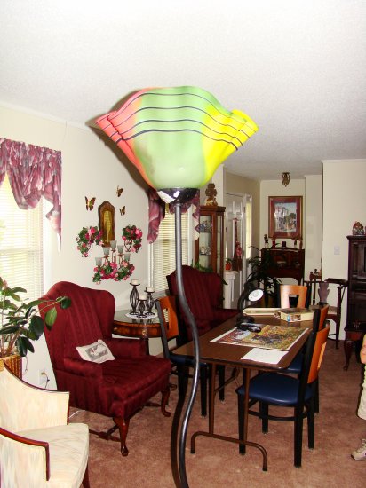 Multi-Color Hand-Blown Glass Floor Lamp - MXml