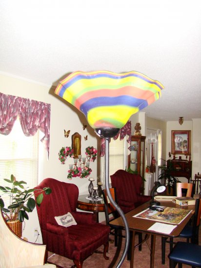 Rainbow Hand-Blown Glass Floor Lamp - MXrl