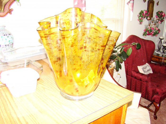 Animal Print Hand-Blown Glass Vase - MXav