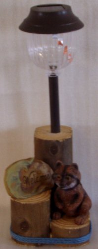 Welcome Rock and Racoon Solar Light - CCwr