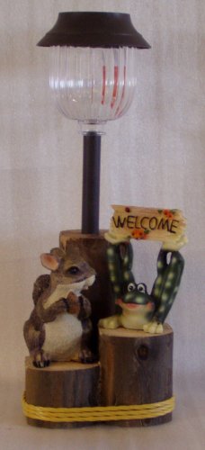 Squirrel & Frog Welcome Solar Light - CCsf