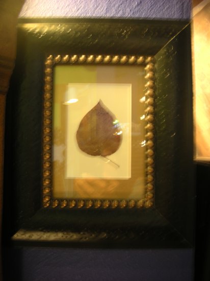 Black Baroque Frame with Single Leaf - CRbb