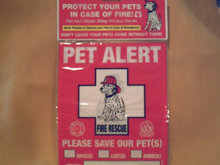 Pet Alert Decals - BBpa