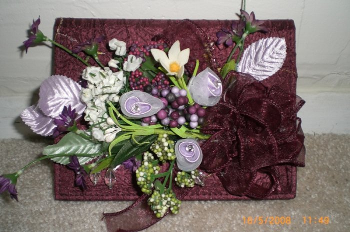 Photo Album Burgundy & Lavender - ADKbl