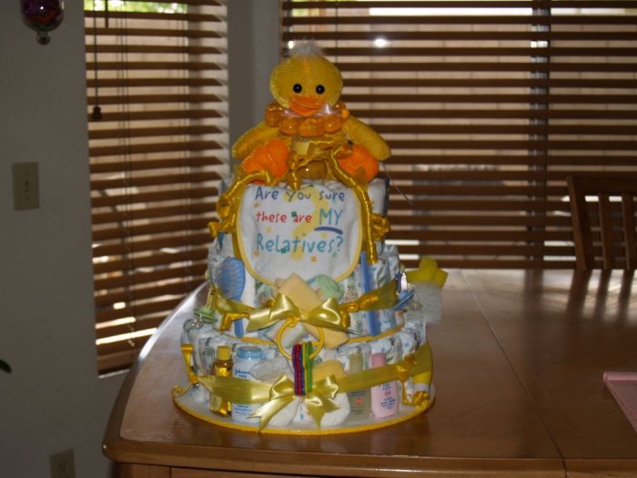 3 Tier Duck Baby Diaper Cake - TH3td