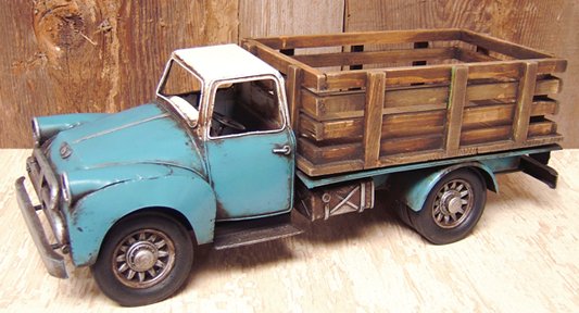 Antique Reproduction Blue Farm Truck - CWG112270