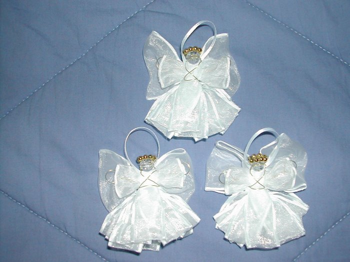 White Ribbon Angels(set of 3) - RAws