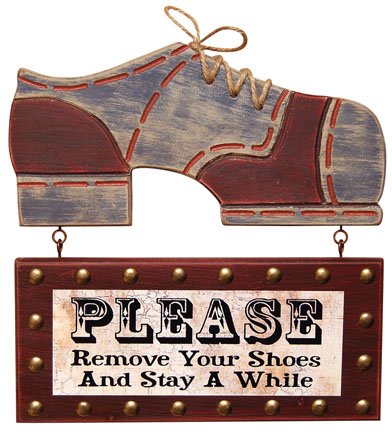 Remove Your Shoes Sign - CWG111939