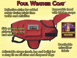Dog Rain Coat - RED ~XS~