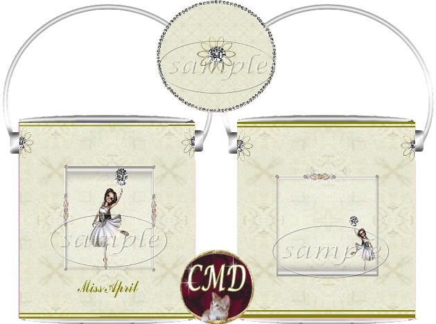 Ballerina Birthstone Gift Can - template - APRIL
