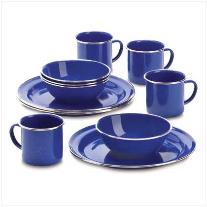 12 PC Camping Set-Blue