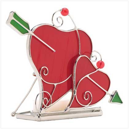 Stained Glass Heart Candleholder