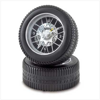 Racing Tires Alarm Clock