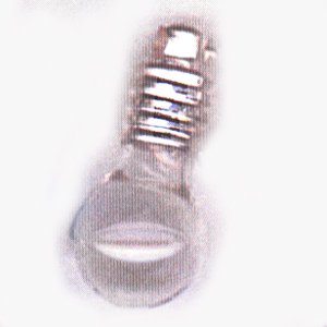 SINGLE GLASS ~BALL~ VIAL SILVER OR GOLD CAP