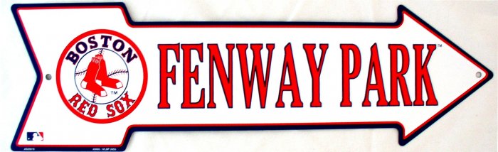 FENWAY PARK BASEBALL BOSTON RED SOX MAJOR LEAGUE BASEBALL ARROW SIGNS