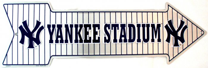 YANKEE STADIUM BASEBALL NEW YORK YANKEE MAJOR LEAGUE BASEBALL ARROW SIGNS