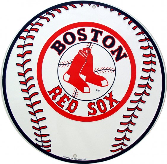 BOSTON RED SOX BASEBALL MAJOR LEAGUE BASEBALL CIRCULAR SIGNS