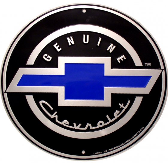 GENUINE CHEVROLET CIRCULAR SIGNS