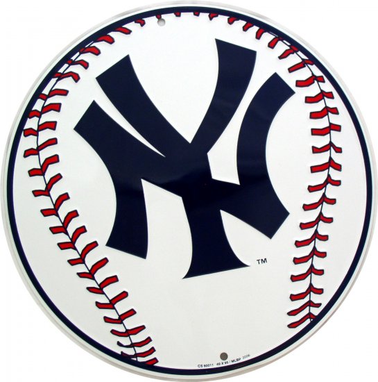 NEW YORK YANKEES BASEBALL MAJOR LEAGUE BASEBALL CIRCULAR SIGNS
