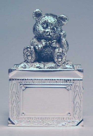 Silver Plated Baby's 1st Tooth Box Pre-Engraved "1st Tooth"