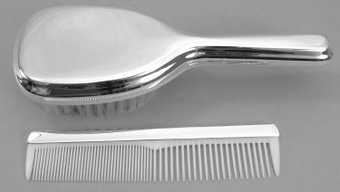 Child's Brush and Comb Set with Handle