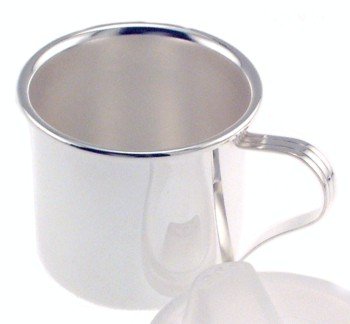 Silver Plated Straight Side Baby Cup