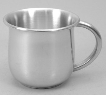Pewter Pot-Bellied Baby Cup