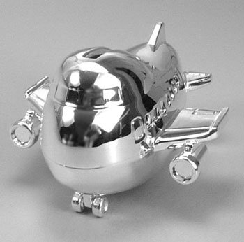 Silver Plated AeroPlane Bank