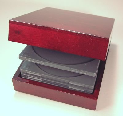 Wooden Hinged CD Box