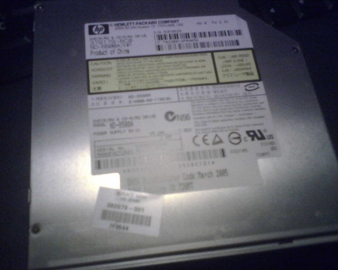 HP DVD-+RW/CD-RW DRIVE BURNER FOR ZV6000 SERIES