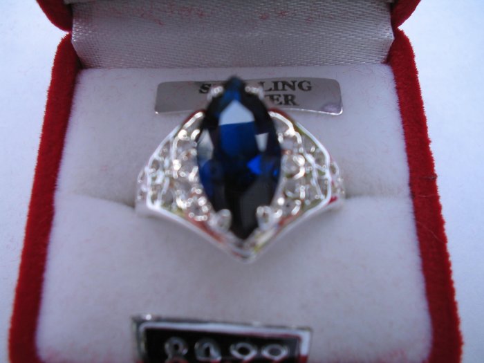 QVC Royal Blue Sapphire Ring
