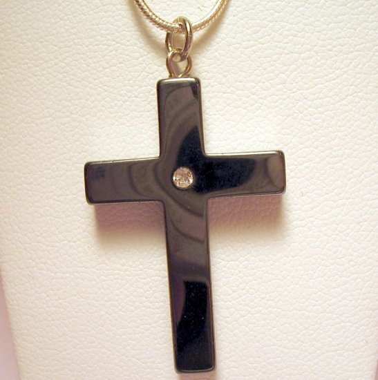 Hematyte Cross Necklace