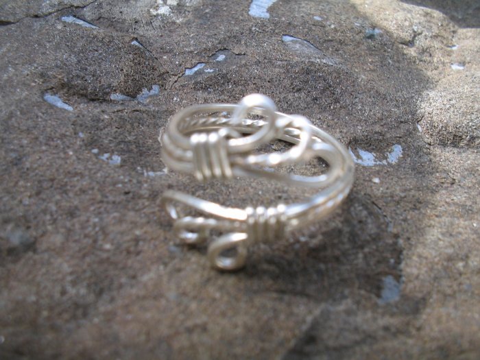 Sterling Silver Adjustable Ring