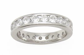 Infinite Eternity Clear CZ Band